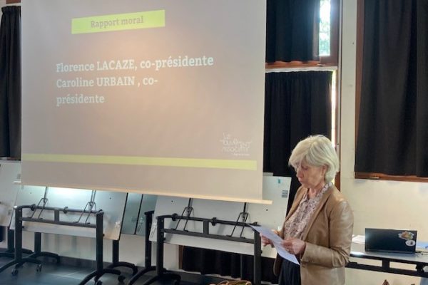 AG1 Présentatoin du rapport moral par C URBAIN coprésidente