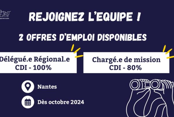 Visuel pour les 2 offres d'emplois du mouvement associatif : DR et CM